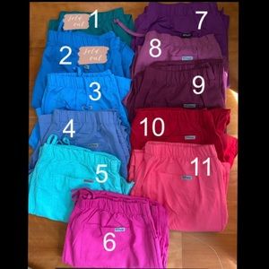 COLOR 4 Greys anatomy scrub pants